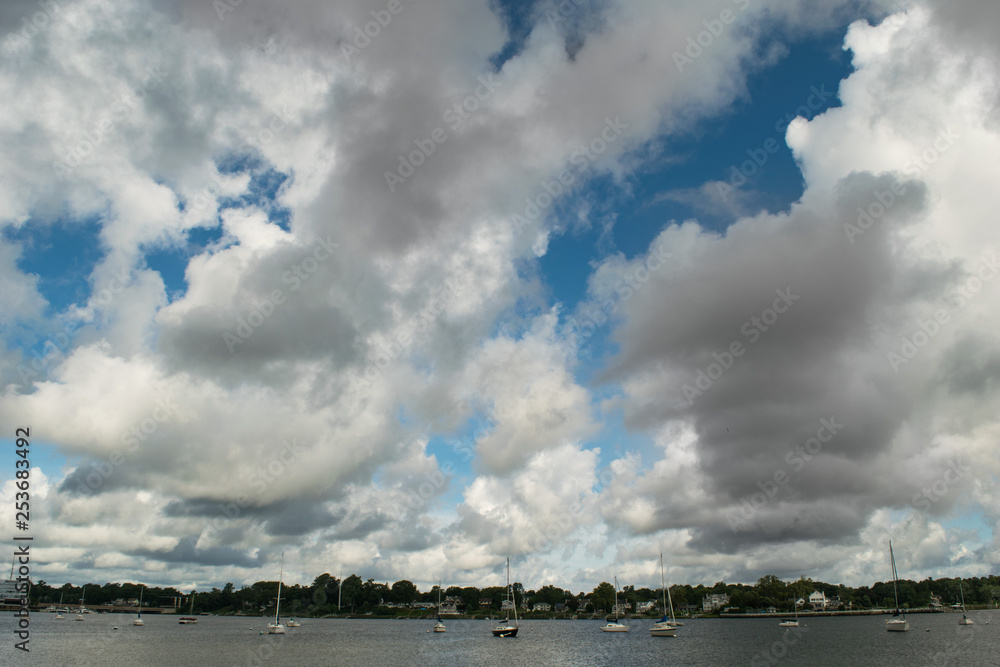 Skyscape Over the Navesink River in the Afternoon