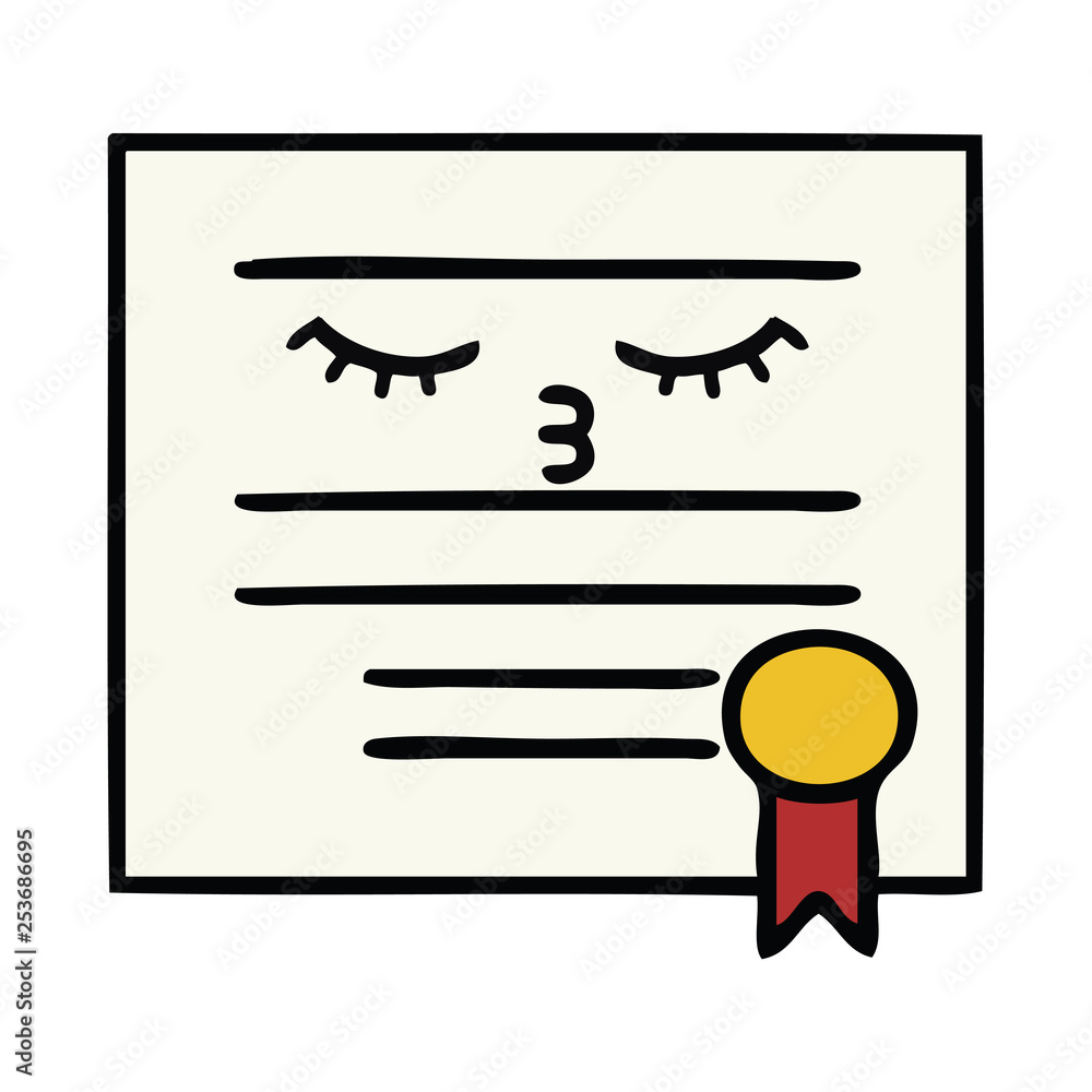 cute cartoon graduation diploma cute cartoon graduation diploma