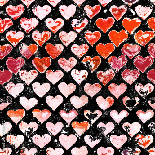 seamless heart love pattern...