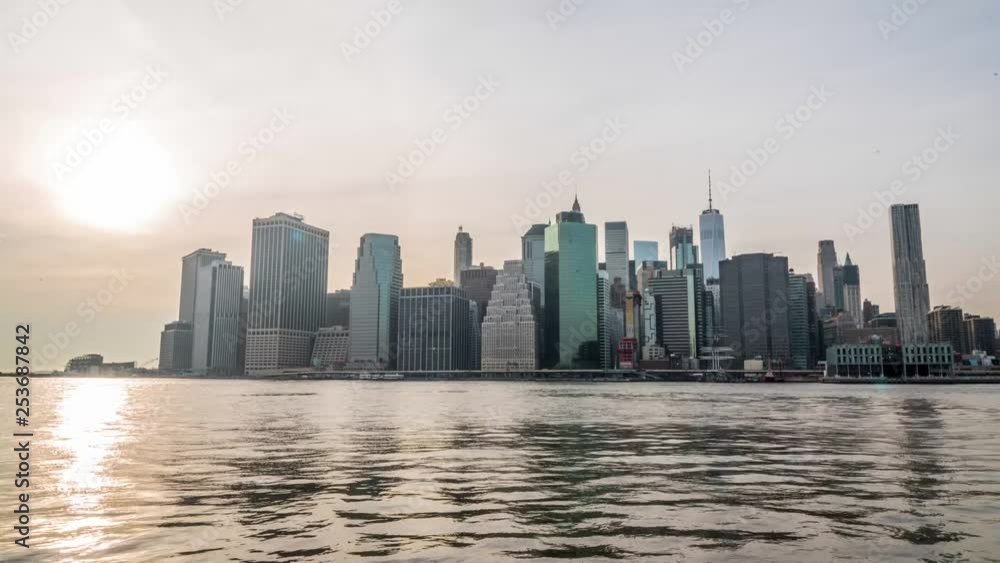 Manhattan sunset from Brooklyn Manhattan sunset from Brooklyn