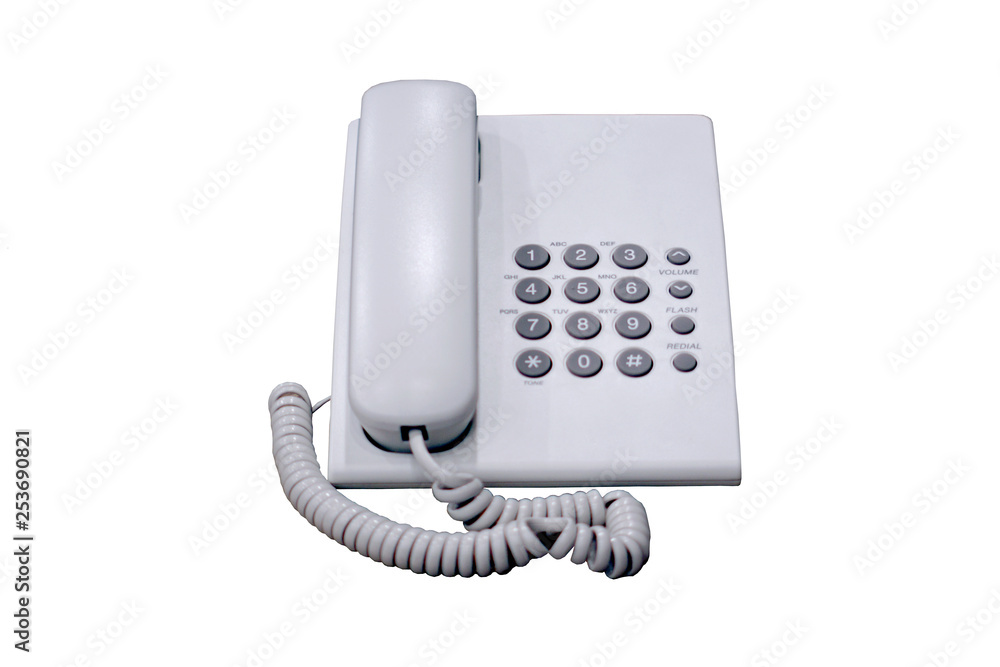 Home phone with white background Home phone with white background