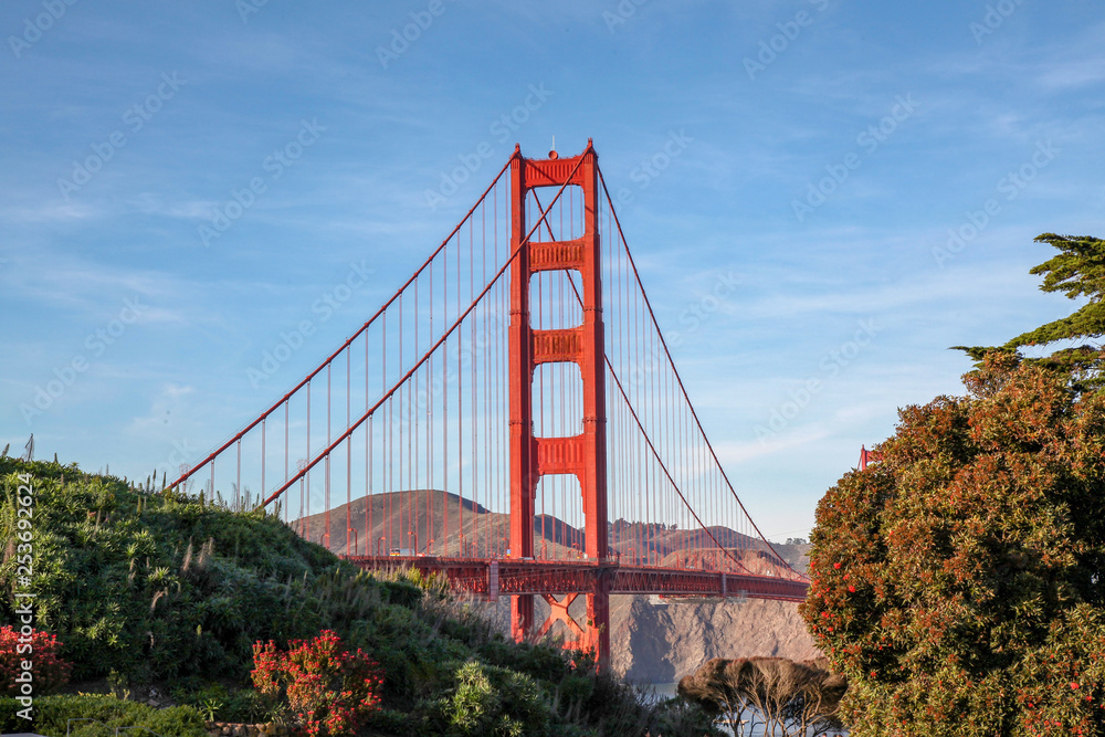 Fototapeta premium View of the Golden Gate Bridge . San Francisco, California, USA.