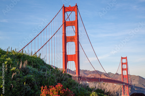 View of the Golden Gate Bridge . San Francisco, California, USA. © pumppump