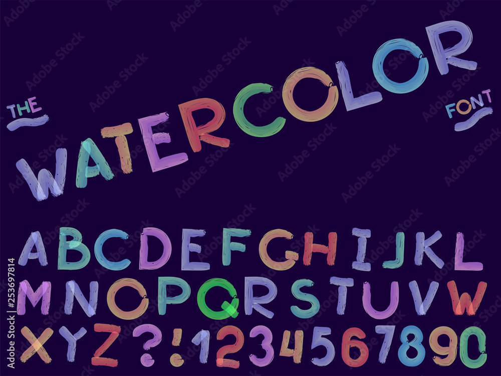 Set of vector abstract font and alphabet Set of vector abstract font and alphabet