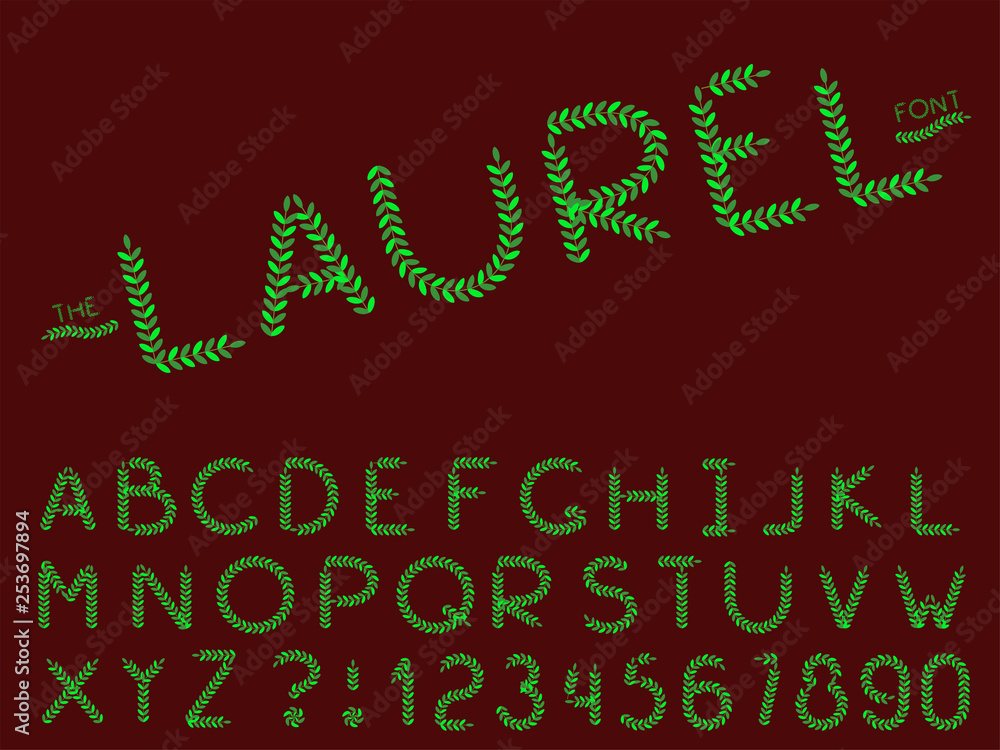Set of vector abstract font and alphabet Set of vector abstract font and alphabet