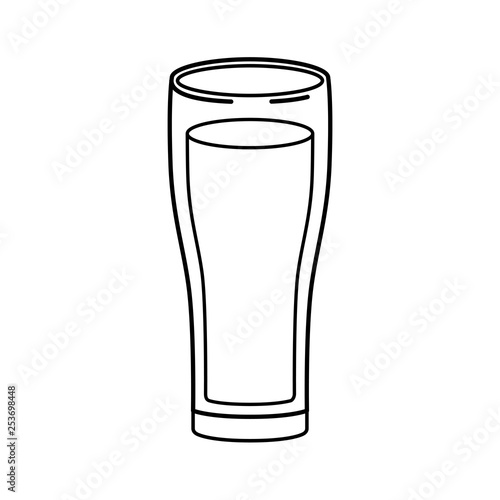 glass with beer isolated icon