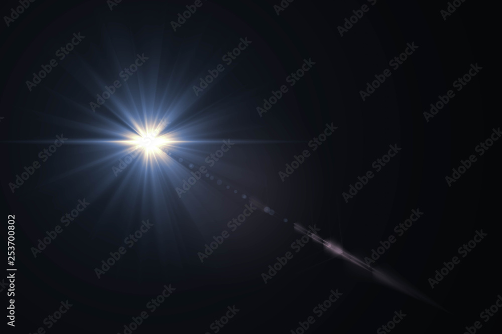 Abstract of sun with flare. natural background with lights and sunshine wallpaper.