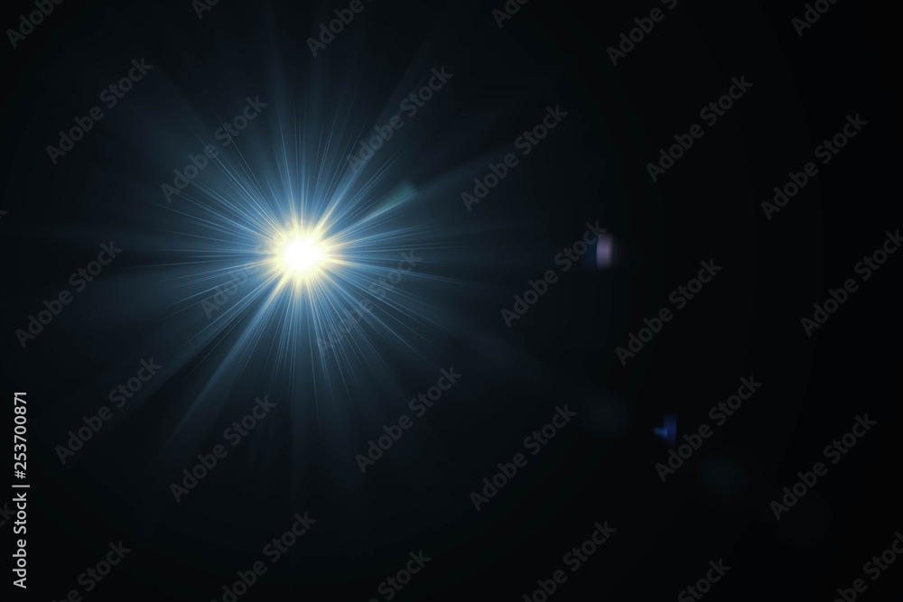 Abstract of sun with flare. natural background with lights and sunshine wallpaper.