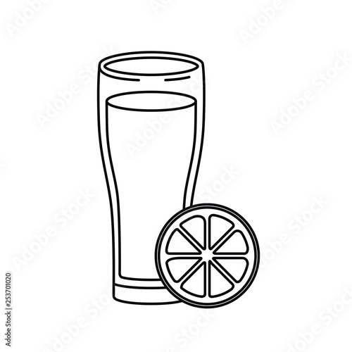 glass with beer isolated icon