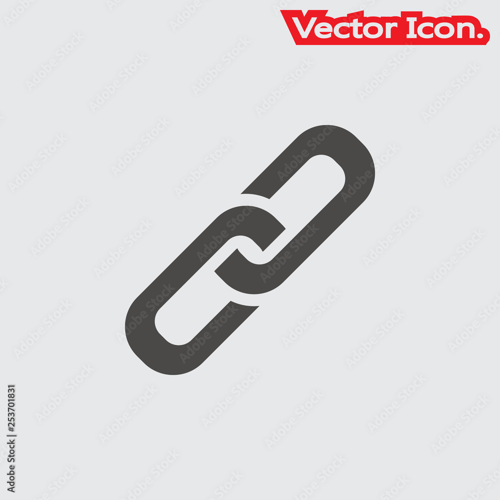 link icon isolated sign symbol and flat style for app, web and digital design. Vector illustration. link icon isolated sign symbol and flat style for app, web and digital design. Vector illustration.