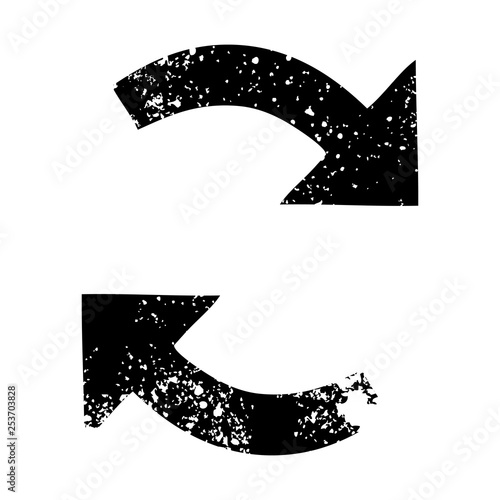 distressed symbol recycling arrows