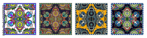 Traditional ornamental floral paisley bandanna