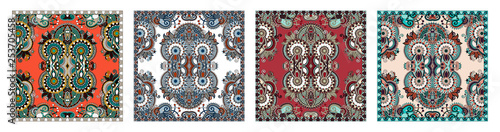 Traditional ornamental floral paisley bandann