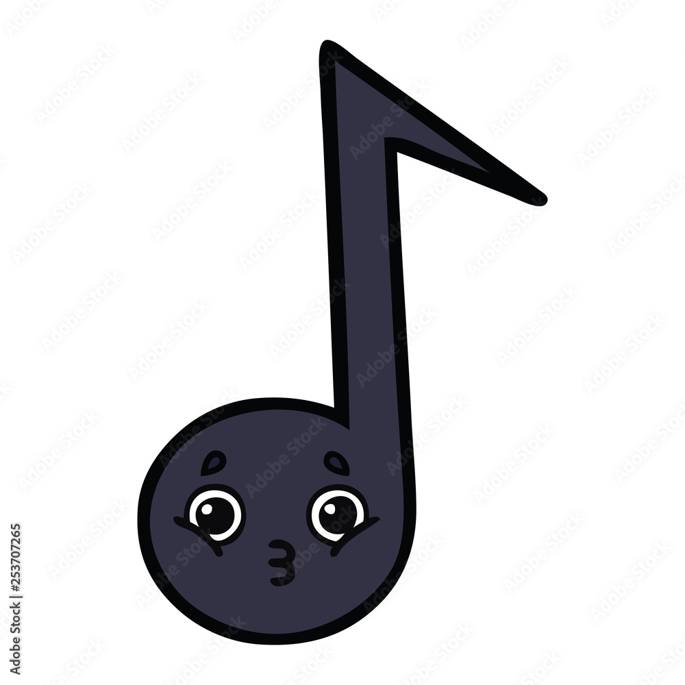 cute cartoon musical note cute cartoon musical note