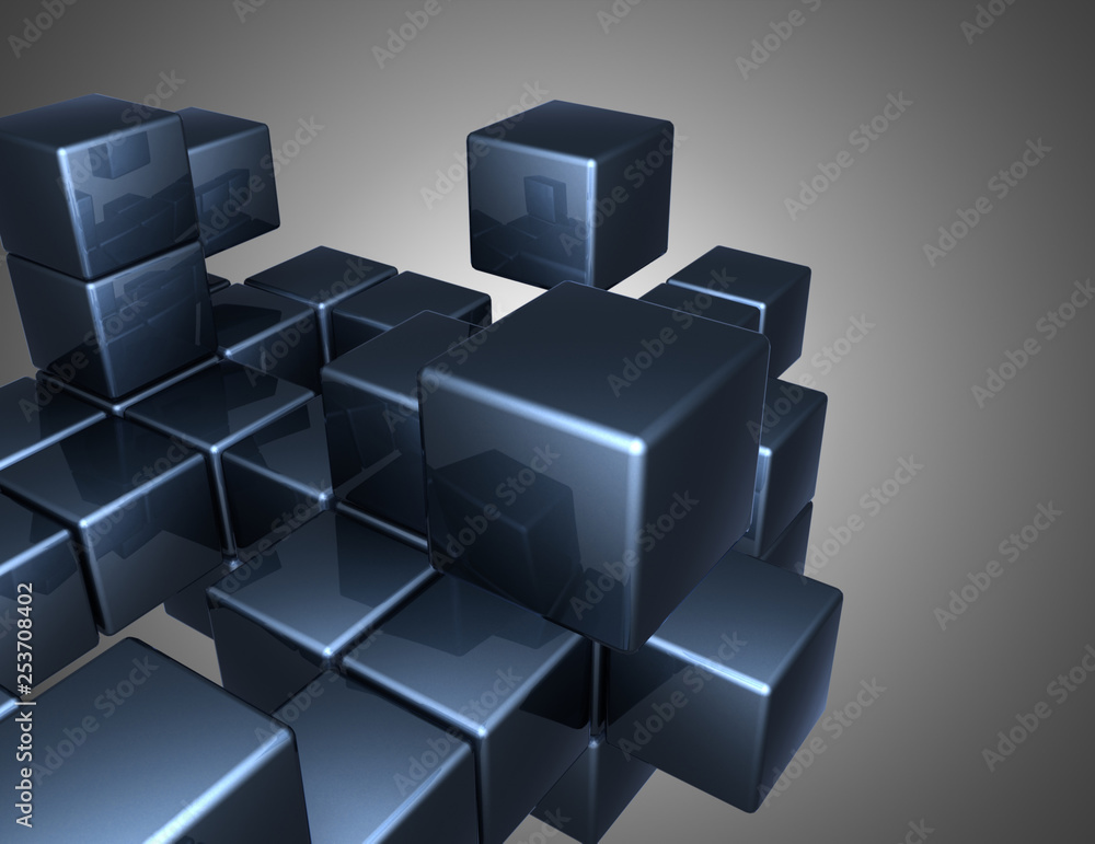 abstract cubes background. 3d illustration abstract cubes background. 3d illustration