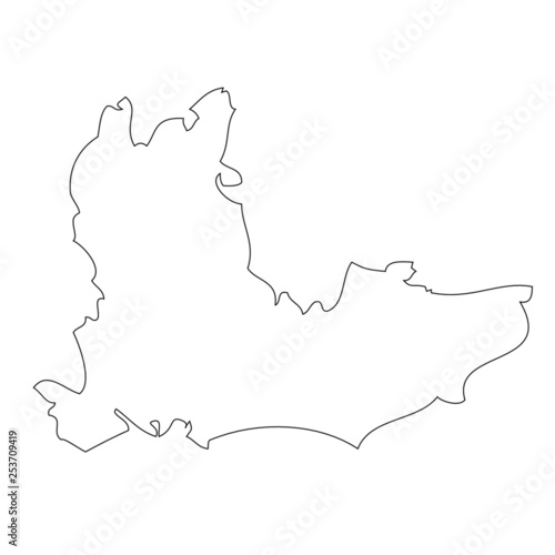 South East England - map region of England photo