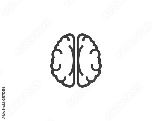 Brain Logo Template vector icon illustration design