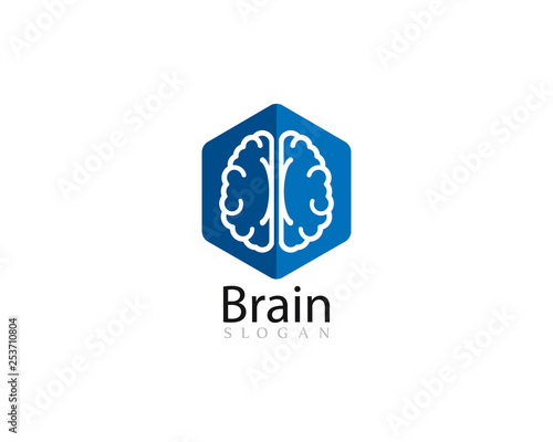 Brain Logo Template vector icon illustration design