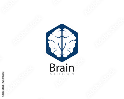 Brain Logo Template vector icon illustration design