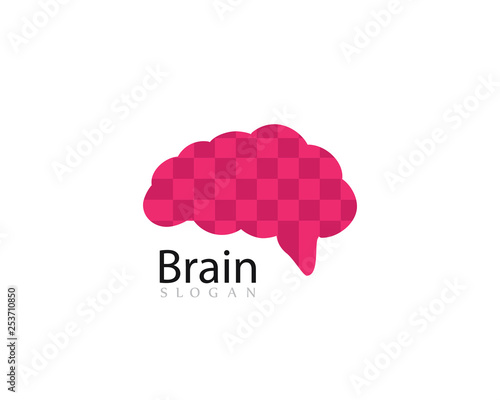 Brain Logo Template vector icon illustration design