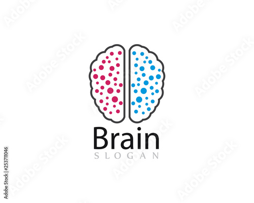 Brain Logo Template vector icon illustration design