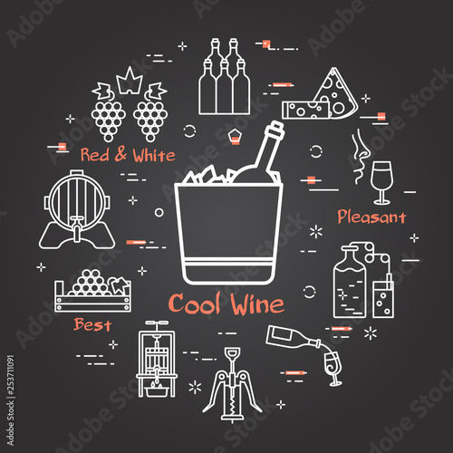 Black banner winemaking - Cool Wine - ice bottle
