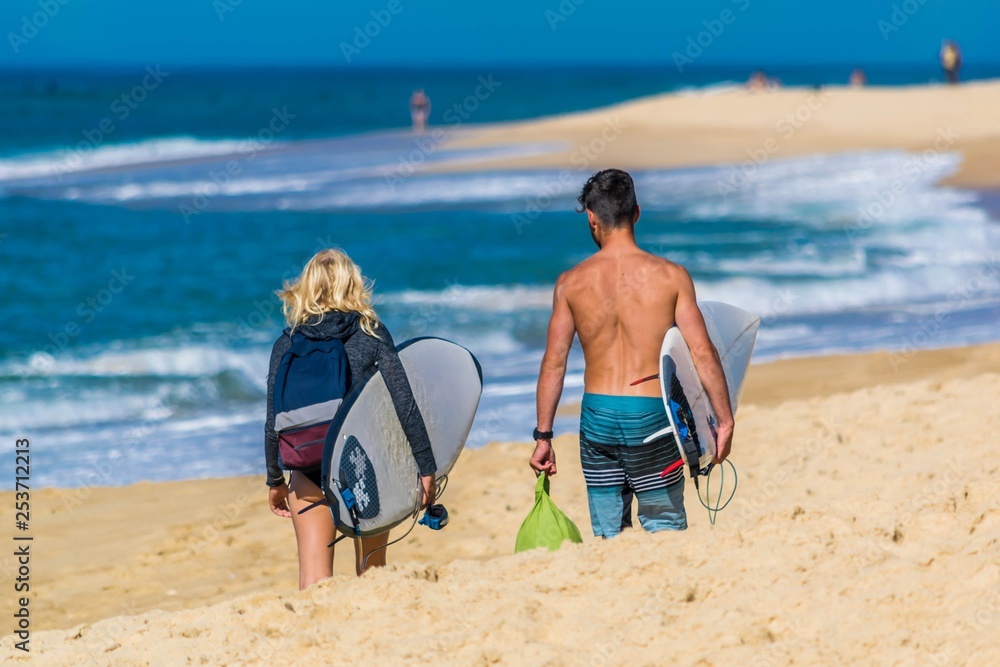 Fototapeta premium Surfeurs