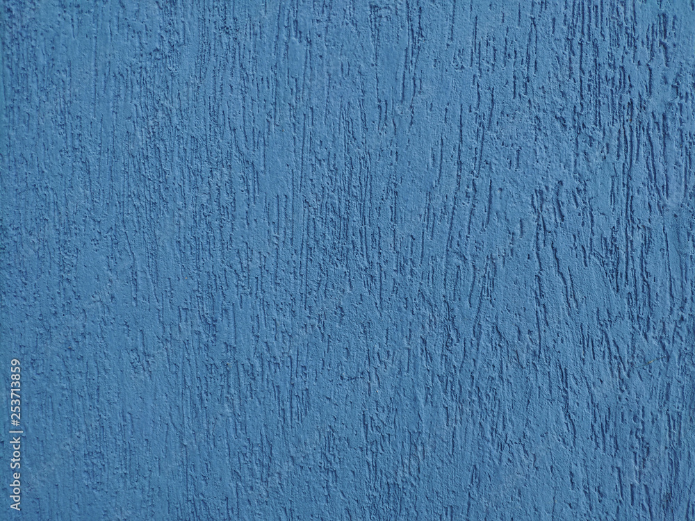 blue plaster with bark beetle texture