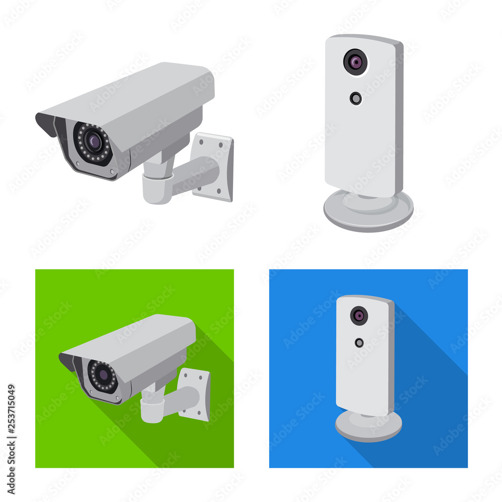 Vector design of cctv and camera symbol. Set of cctv and system vector icon for stock. Vector design of cctv and camera symbol. Set of cctv and system vector icon for stock.