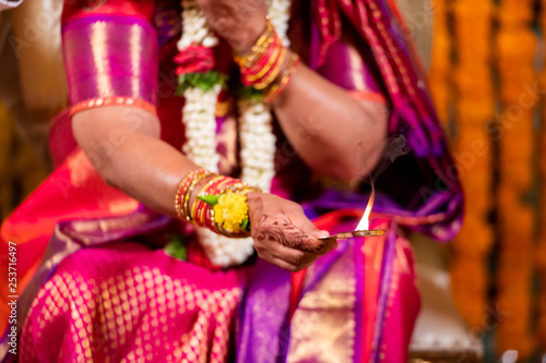 Rituals, traditional Hindu wedding , South India