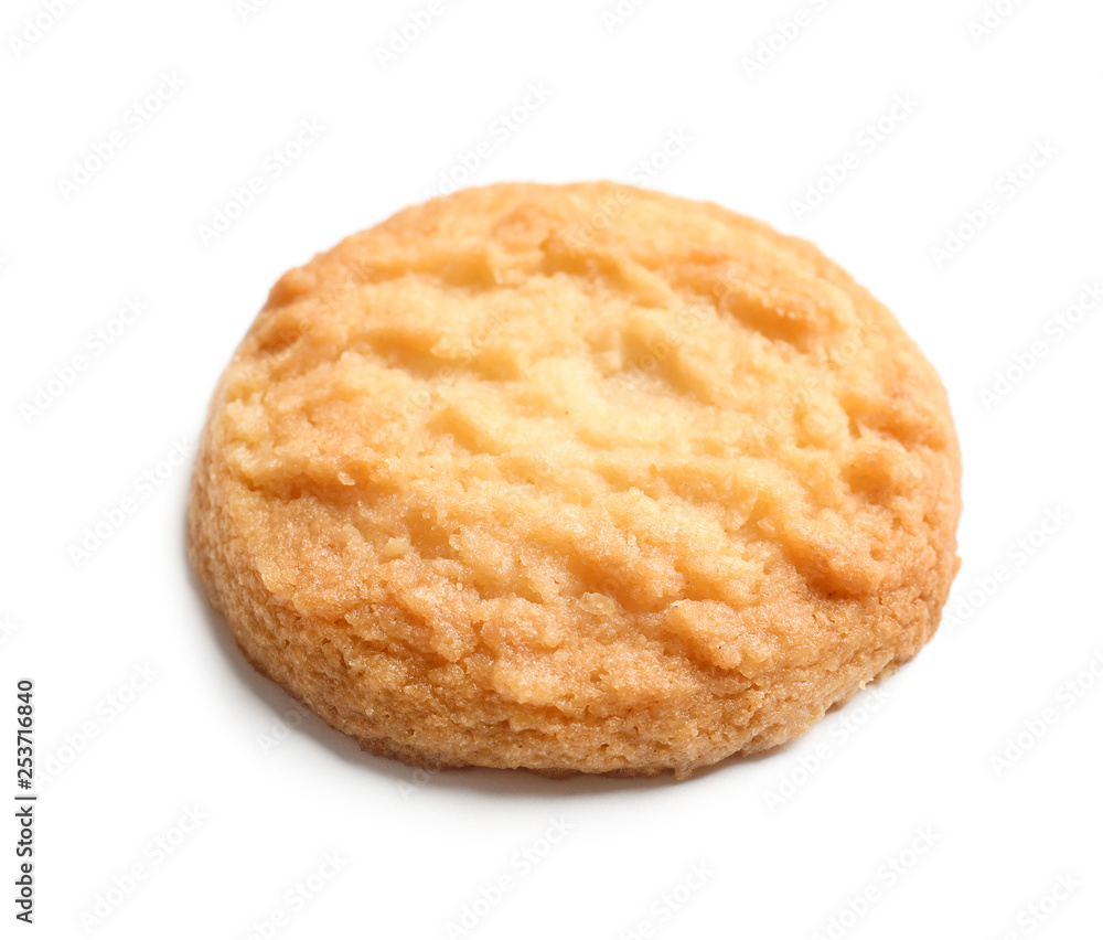 Tasty Danish butter cookie isolated on white Tasty Danish butter cookie isolated on white