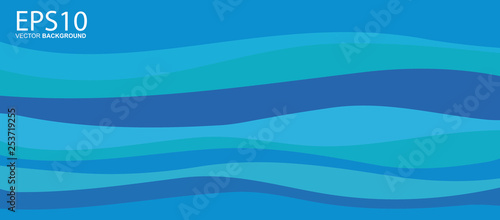 Abstract blue wave colorful background.