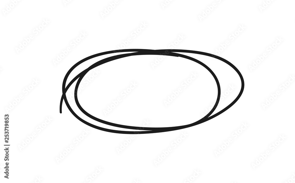 Hand drawn set of objects for design use. Black Vector doodle ellipses on white background. Abstract pencil drawing. Artistic illustration grunge elements Hand drawn set of objects for design use. Black Vector doodle ellipses on white background. Abstract pencil drawing. Artistic illustration grunge elements