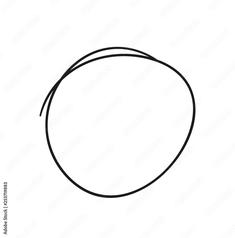 Hand drawn set of objects for design use. Black Vector doodle ellipses on white background. Abstract pencil drawing. Artistic illustration grunge elements Hand drawn set of objects for design use. Black Vector doodle ellipses on white background. Abstract pencil drawing. Artistic illustration grunge elements