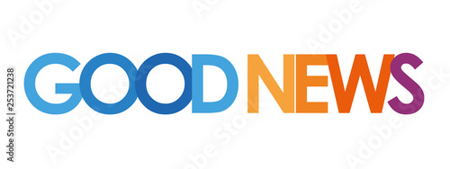 GOOD NEWS in white background