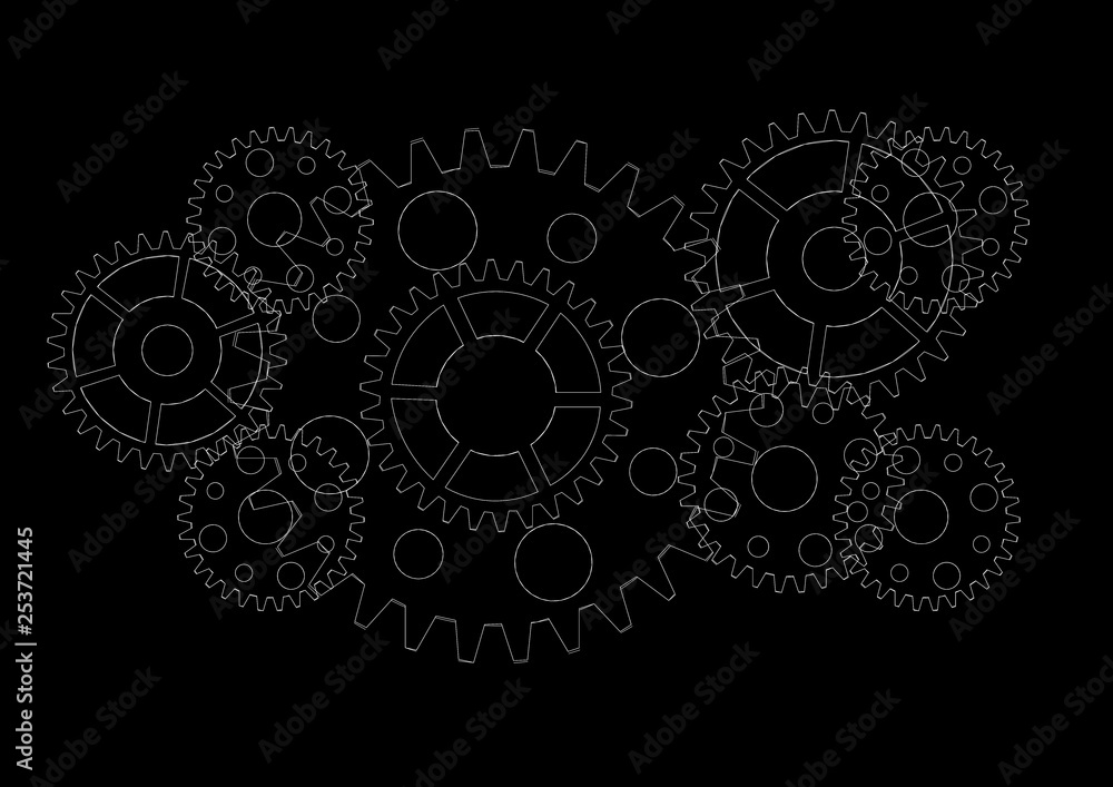 mechanism abstract architect background Blueprint mechanism abstract architect background Blueprint