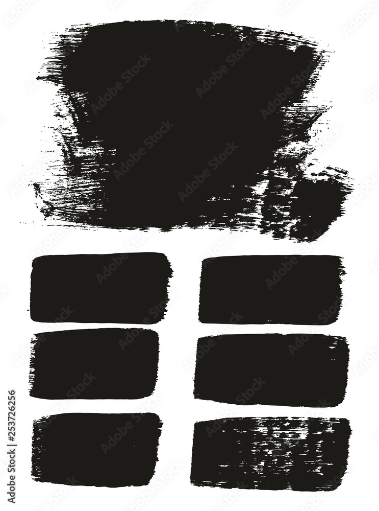 Paint Brush Medium Background & Lines High Detail Abstract Vector Background Mix Set 144