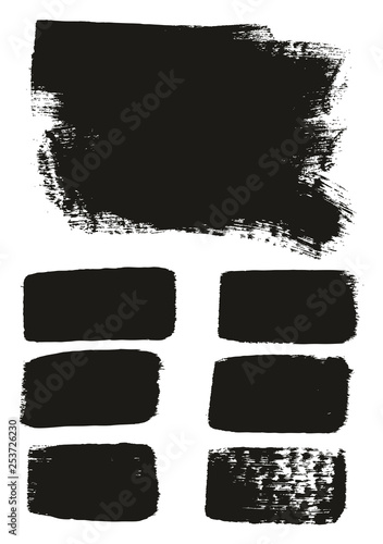 Paint Brush Medium Background & Lines High Detail Abstract Vector Background Mix Set 146