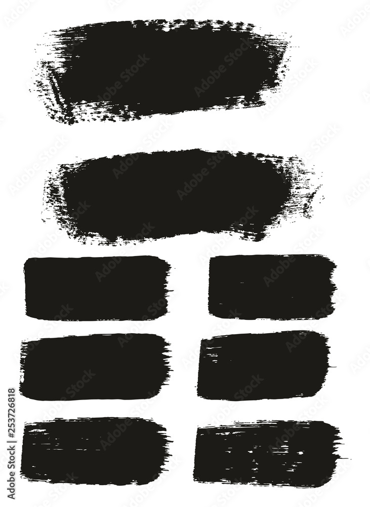 Paint Brush Medium Background & Lines High Detail Abstract Vector Background Mix Set 95