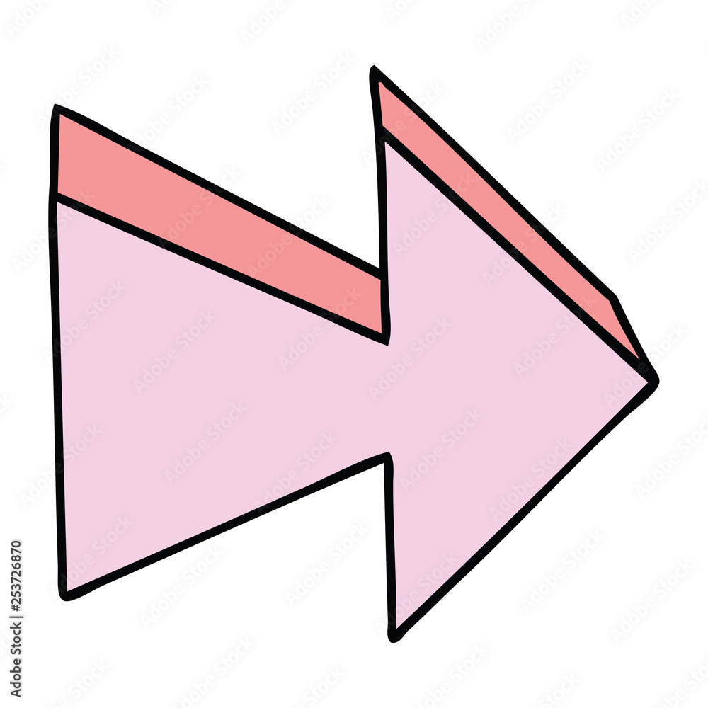 quirky hand drawn cartoon arrow quirky hand drawn cartoon arrow