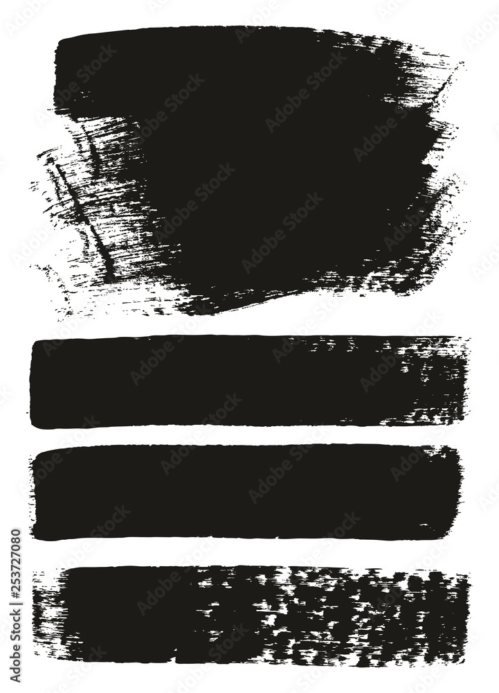 Paint Brush Medium Background & Lines High Detail Abstract Vector Background Mix Set 73