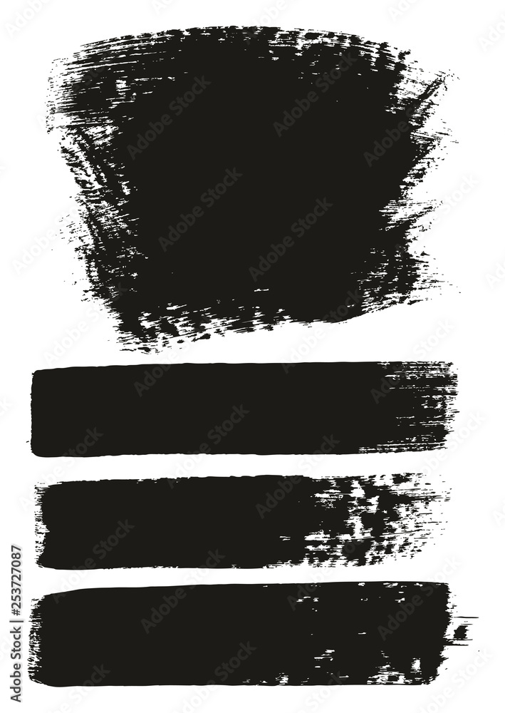Paint Brush Medium Background & Lines High Detail Abstract Vector Background Mix Set 72