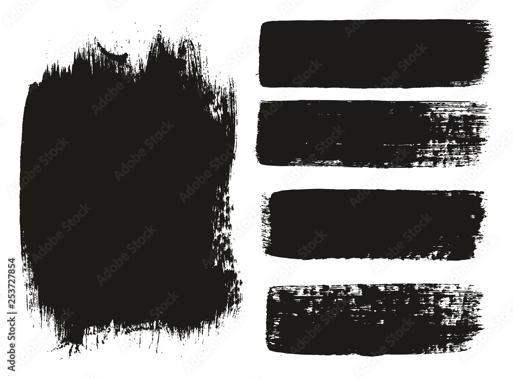 Paint Brush Medium Background & Lines High Detail Abstract Vector Background Mix Set 11