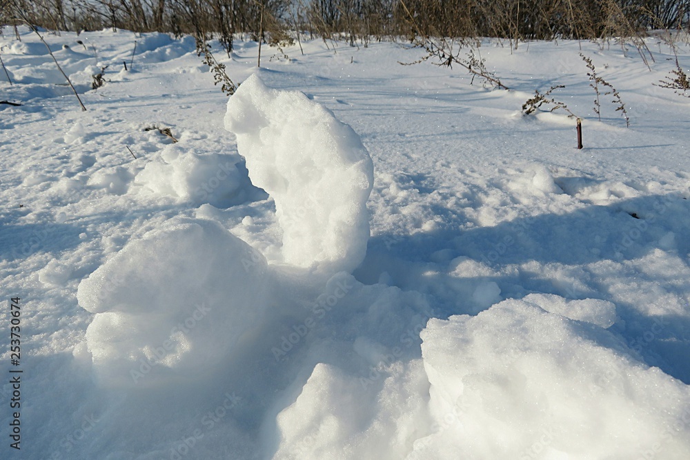 Snow background in winter season, closeup Snow background in winter season, closeup