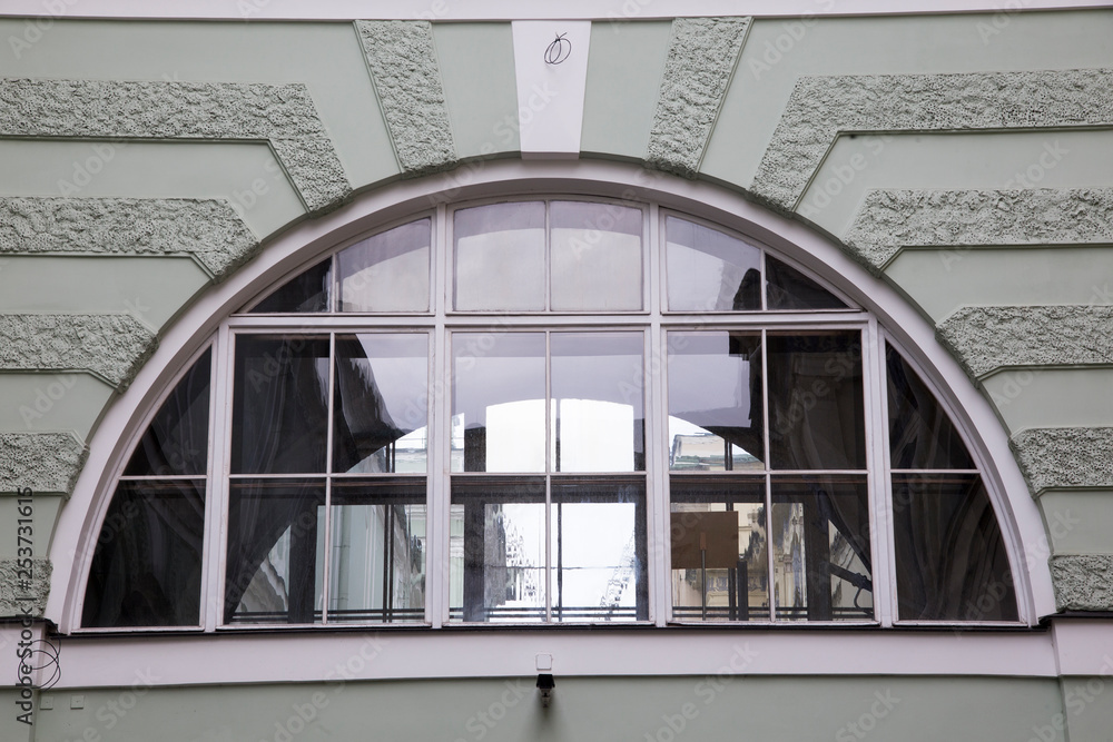 Fototapeta premium windows and details on an exterior of the building.