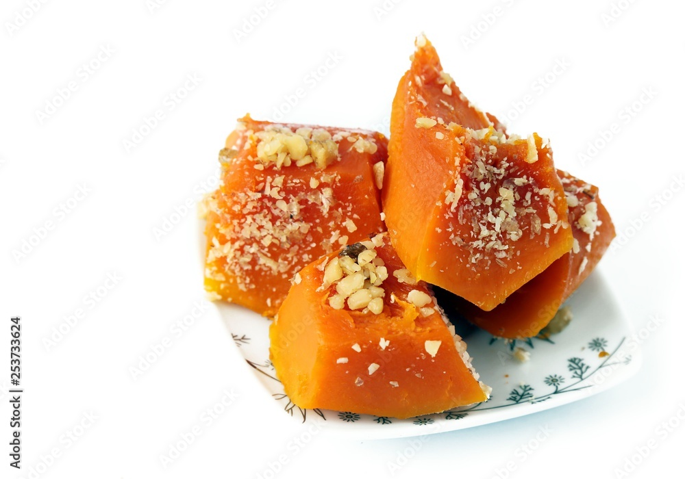 Traditional Turkish pumpkin dessert.turkey Traditional Turkish pumpkin dessert.turkey