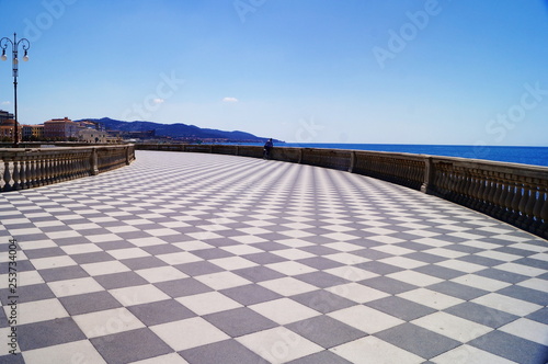 Terrace Mascagni, Livorno, Tuscany, Italy