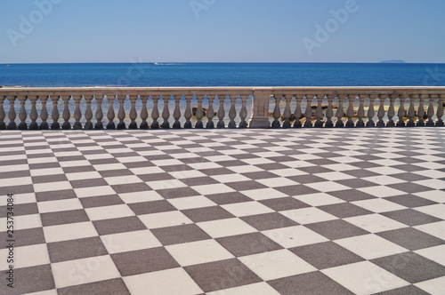 Terrace Mascagni, Livorno, Tuscany, Italy