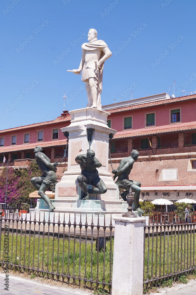 Monument of the Four Moors, Livorno, Tuscany, Italy