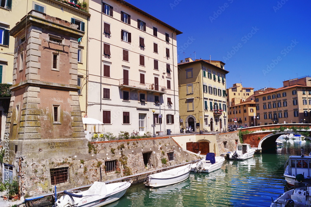 Little Venice in Livorno, Tuscany, Italy